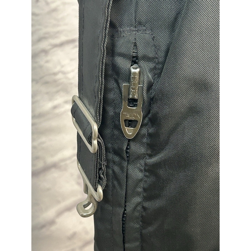 Vintage John Deere Bib Snowpant Overalls 36x31 Farm Chore Unisex Black Talon Zip - Picture 8 of 12
